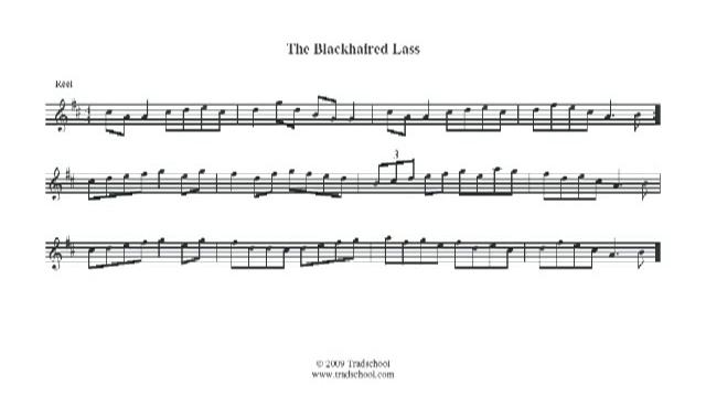 The Blackhaired Lass - Reel on Irish flute смотреть онлайн