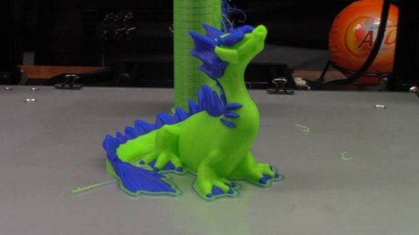 First 2 Color Print Off The HICTOP D3 Hero 3D Printer