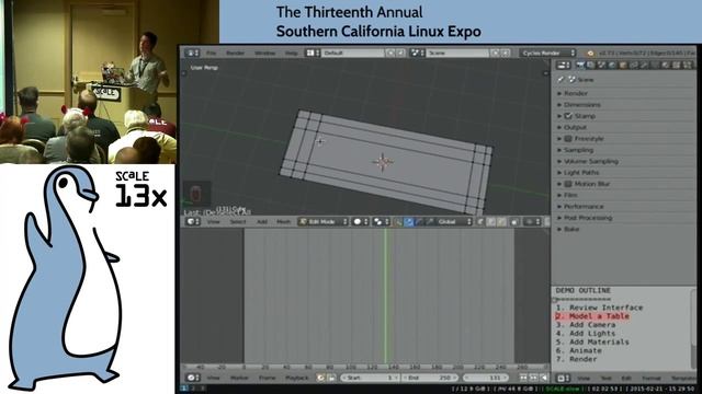 Elijah Caine - An Introduction to Blender3D - SCALE 13x смотреть онлайн