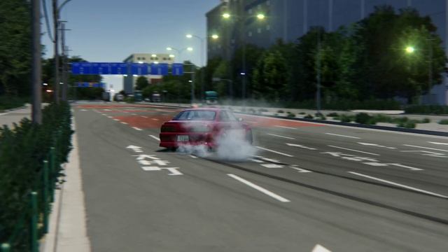 Assetto corsa Drift on Oi Wharf (大井埠頭) with Toyota Cresta смотреть онлайн