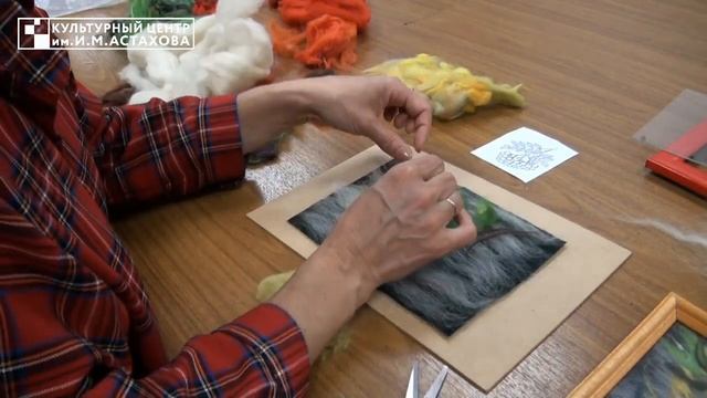 "Шерстяная акварель" | Мастер-класс по декоративно-прикладному творчеству смотреть онлайн