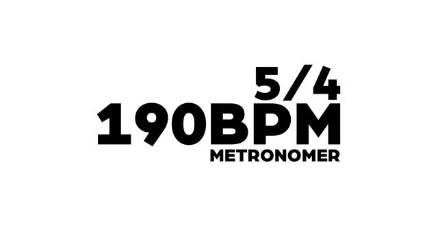 190 BPM Metronome 5/4 смотреть онлайн