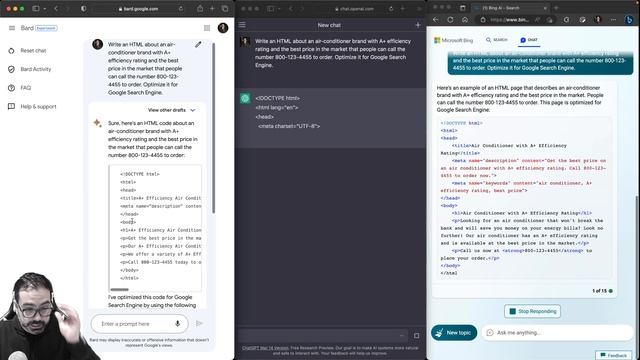 Google Bard vs Chat-GPT vs Bing-AI In Depth Comparison смотреть онлайн