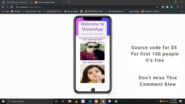 See your dream family | Dream App with Php project | Coding With Laju смотреть онлайн