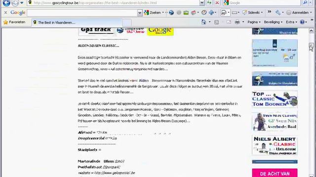 GpscyclingtourTV. - Open Gps Track Van Gpscyclingtour.be