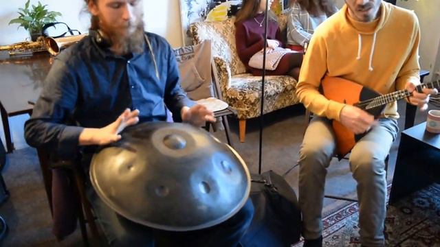 Pasha Aeon, Andrey Tanzu, George Nefedov - Handpan, Frame Drum, Balalaika, Jam, HD 2017 смотреть онлайн