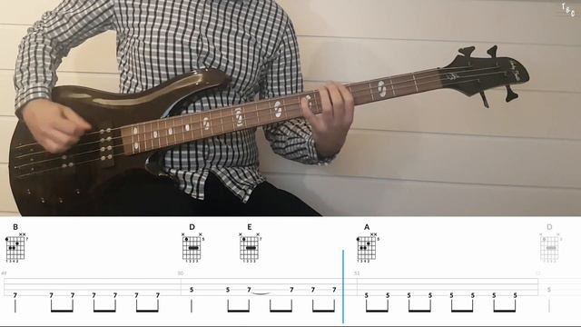 Ramones - Blitzkrieg Bop | Bass Tabs Tutorial смотреть онлайн