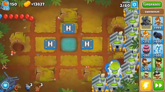 Bloons TD 6 Round 2 Vengeful Temple (NO POWERS/ INSTA MONKEYS) смотреть онлайн