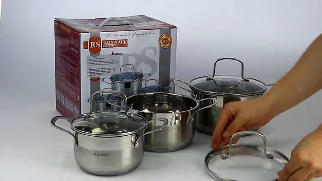 Посуда RS\CW 1615-06 /6 пр./ст.к./1.8л, 2,5л, 3,5л/5-ти шаг. дно смотреть онлайн