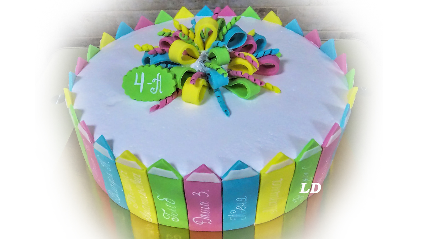 ВЕСЬ КЛАСС ОЧЕНЬ ЖДАЛ ЕГО. Торт на последний звонок, выпускной.