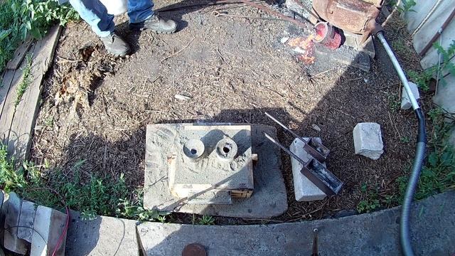 Iron Melting And Casting. Casting Iron Plaque