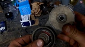 Замена роликов ремня генератора FIAT ALBEA