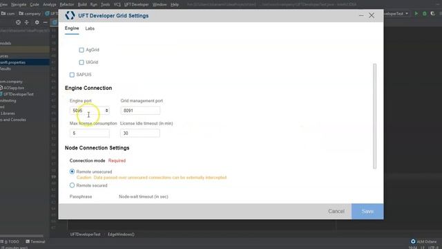 Configure your Tests to run on UFT Developer Grid & Nodes смотреть онлайн