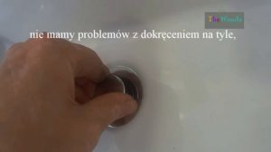 Wymiana korka w umywalce nowy korek naprawy domowe DIY klik klak.