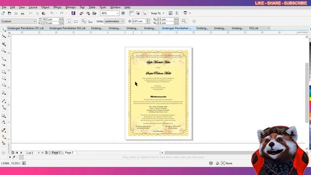 GRATIS TEMPLATE 10 DESAIN UNDANGAN PERNIKAHAN - CORELDRAW part 2 смотреть онлайн