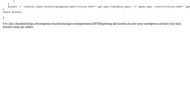 Wordpress: Archive with months of current year only смотреть онлайн