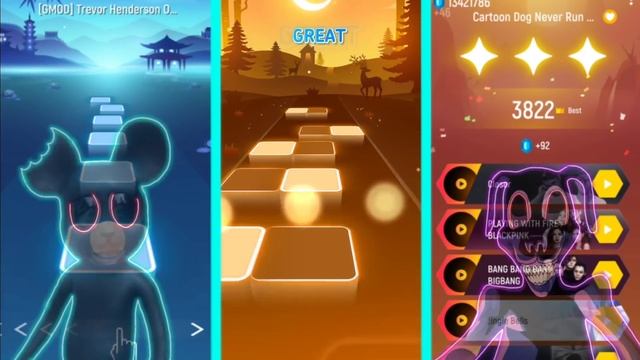 Cartoon Cat Vs Cartoon Mouse Vs Cartoon Dog Vs Cartoon Rat Song - Tiles Hop 