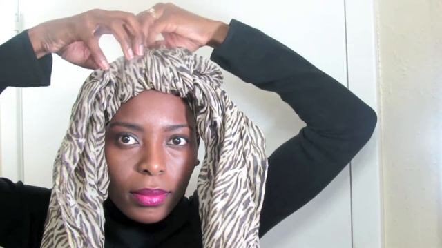 59* Natural Hair | Quick & Easy Headwrap Tutorial смотреть онлайн