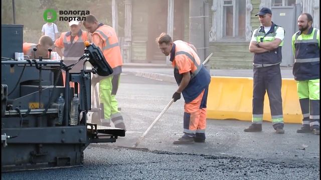 Второй этап масштабных дорожных работ стартовал в Вологде смотреть онлайн