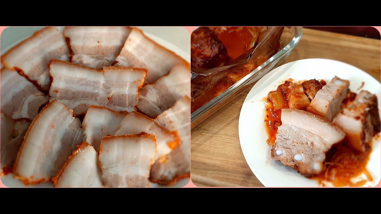 Грудинка в кисло-сладком соусе. Супер нежное мясное блюдо. Подробный рецепт. смотреть онлайн