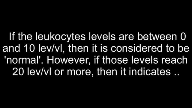 Leukocytes in Urine - No Nitrates смотреть онлайн