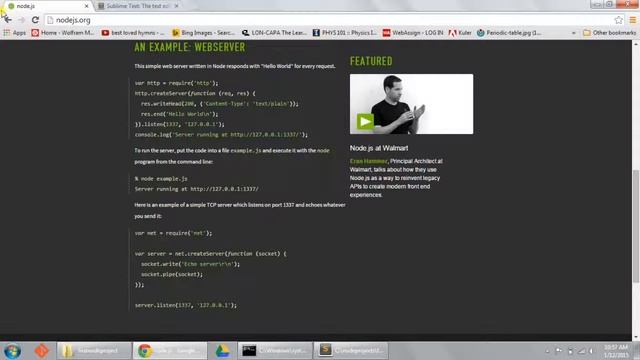 Learn Node JS Tutorial Getting Started with Node Downloading, Installing, and Setting Up смотреть онлайн