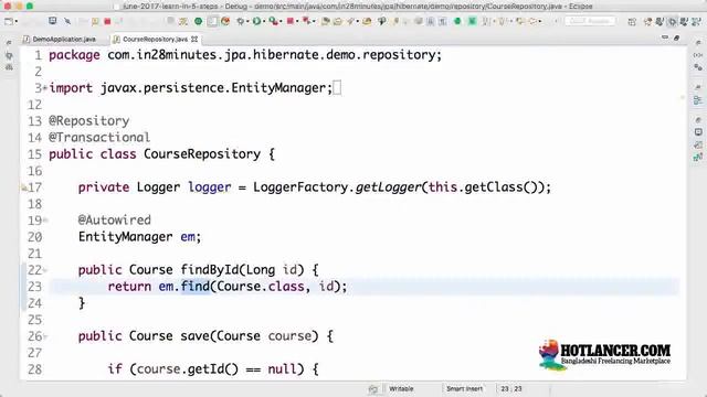 058 Step 14 A Quick Review of Entity Manager смотреть онлайн