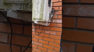 снятие наружного блока от кондиционера