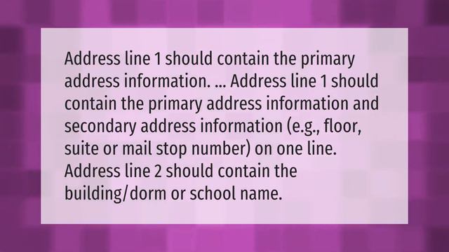 What is Address Line 1 and Address Line 2? смотреть онлайн