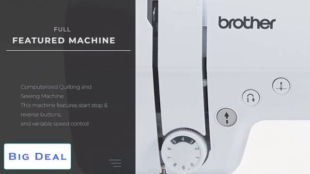 Brother CS7000X Computerized Sewing and Quilting Machine, 70 Built-in Stitches, LCD Display, White смотреть онлайн