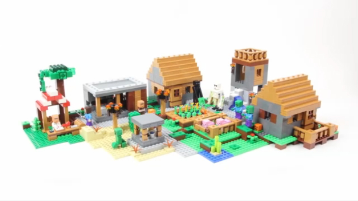 Lego Minecraft 21128 The Village - Lego Speed Build смотреть онлайн