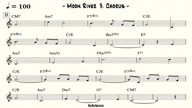 Moon River Backing Track смотреть онлайн