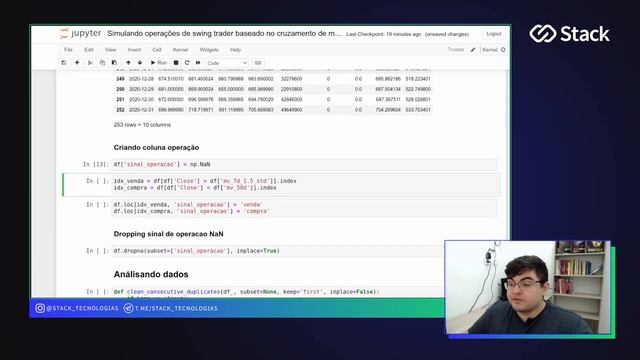 Simulando Operações de Swing Trade com Python na prática. смотреть онлайн