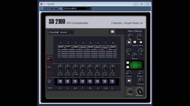 SD 2100 vsti drumsampler by j starner ACQUIT MUSIC CO смотреть онлайн
