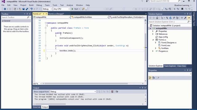 Create Note-Pad App Using C# .net (Part-4) смотреть онлайн