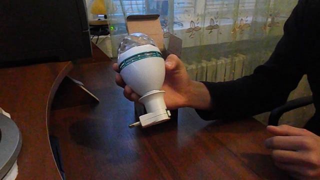 Распаковка и тест светодиодной лампы LED Mini Party Light, обзор. смотреть онлайн