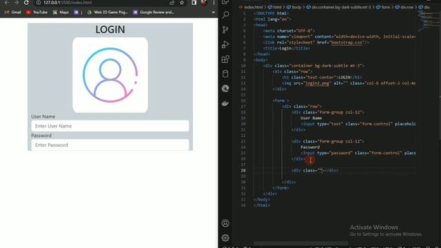 Login Page (Bootstrap) смотреть онлайн