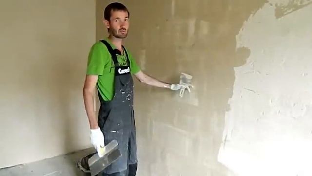 Бюджетный ремонт. Штукатурка стен без маяков. #1 смотреть онлайн