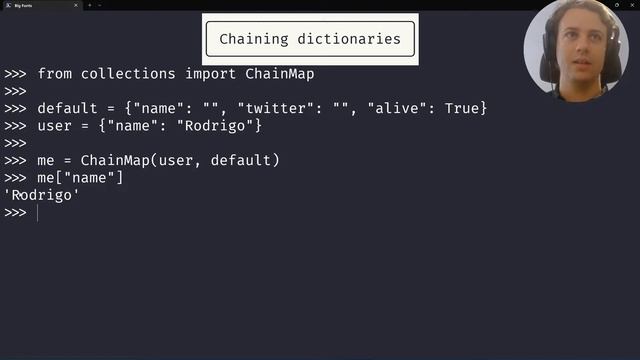 Using ChainMap to combine dictionaries in Python ? смотреть онлайн