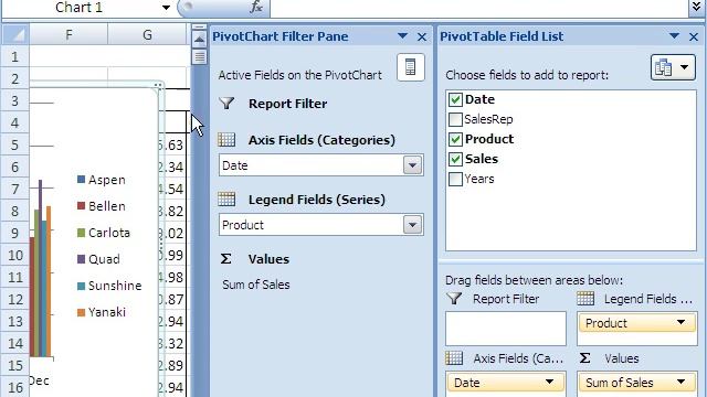 Excel Dynamic Chart #6: PivotTable PivotChart смотреть онлайн