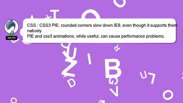 CSS : CSS3 PIE: rounded corners slow down IE9, even though it supports them natively смотреть онлайн