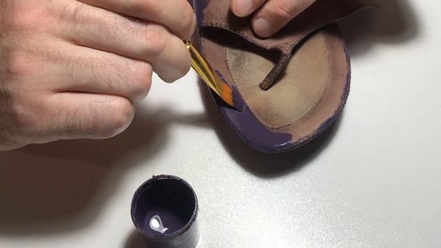 Покраска босоножек Ecco смотреть онлайн