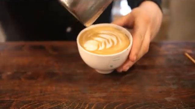 Рисунки пенкой на кофе смотреть онлайн