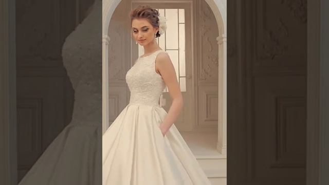 Атласное свадебное платье смотреть онлайн