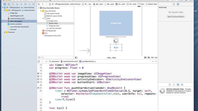 iOS программирование в Xcode. Урок 10 - UIProgressView, UIActivityIndicator смотреть онлайн