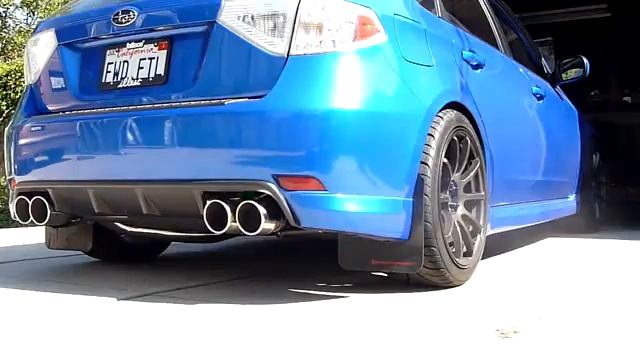 08-10 Subaru WRX With CNT Racing STI Exhaust Installed