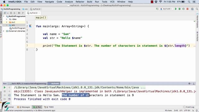 Kotlin String Templates: String Interpolation. Kotlin for Android #4.4 смотреть онлайн