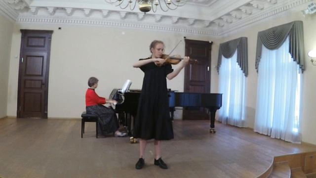 Sibelius Violin Concerto in D Minor, Op. 47, part 2, Вероника Шуркина, скрипка смотреть онлайн