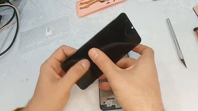 Samsung A30 A305F - замена экрана смотреть онлайн