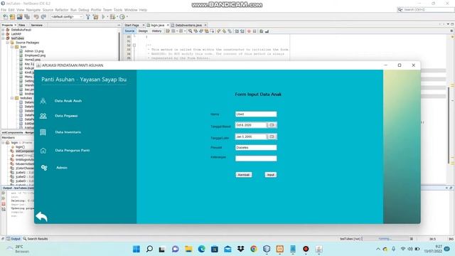 Sistem Pengelolaan Data Donatur Yayasan Sayap Ibu Berbasis Java Desktop смотреть онлайн